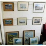 A quantity of various framed prints
