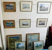 A quantity of various framed prints