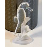 A boxed Swarovski crystal seahorse 3in tall