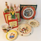 A quantity of mixed nursery ware including Royal D