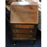 A small mahogany bureau 40in high x 21in wide £20-