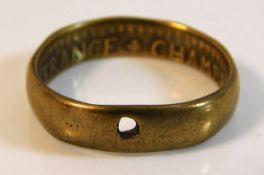 A French trench art ring