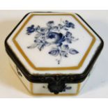 A 19thC. French Sevres style porcelain snuff box,