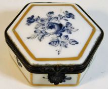 A 19thC. French Sevres style porcelain snuff box,