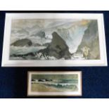 Two Thelma Beswick oil on panel seascapes, largest