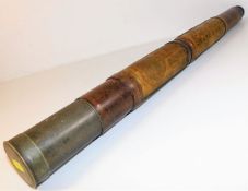 A Dolland telescope with flag chart to barrel 25.2