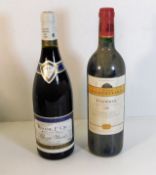 A 1997 Beaune 1er Cru red wine twinned with a 2001