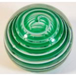 A Liskeard glass paperweight 3in wide