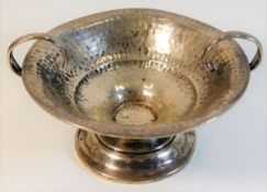 A silver arts & crafts style two handled bowl 3.5i