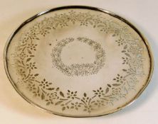 A sterling silver cake stand by Bigelow, Kennard &