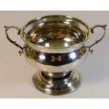 A silver two handled pot 4.5in high 200g