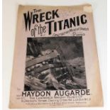 The Wreck of the Titanic, a post disaster musical