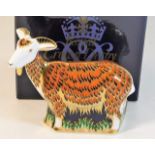 A Royal Crown Derby first quality boxed Nanny Goat