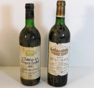 A bottle of 1978 Chateau Les Ormes Sorbet red wine