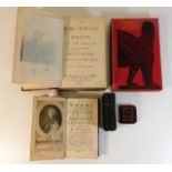 Book: Two miniature hymn books twinned with a mini