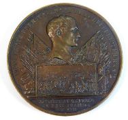 A French battle of Marengo 1800 bronze medallion f