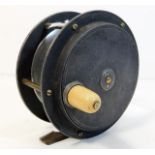 An antique Army & Navy fly fishing reel 4.75in dia