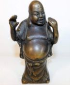 A Chinese bronze buddha figure 6.25in tall