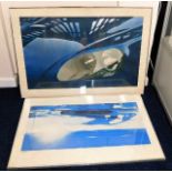 Two large Brendan Neiland Limited Edition prints -