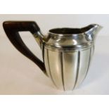 A French silver creamer with rosewood handle 88g