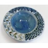 A contemporary studio pottery bowl impressed marks