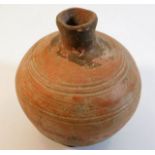 A small c.100 AD Roman terracotta wine bottle 5.5i