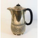 A silver coffee pot by William Aitken 390g