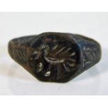 A Roman bronze ring