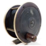 An antique Carter & Sons fly fishing reel 4.5in di