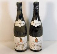 Two bottles of Les Meysonniers 1998 Crozes Hermita
