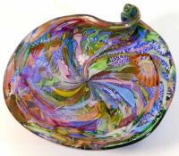 A mid 20thC. Murano glass bowl, probably by Fratel