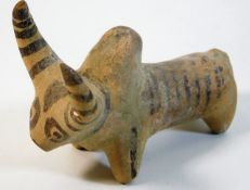 A circa 1800 BC small Indus Valley Zebu bull 3.5in