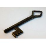 A bronze key 4.75in long