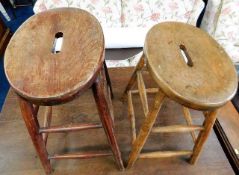 Two early 20thC. stools £30-50