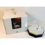 A boxed 1994 Swarovski crystal Kudu deer 4in high