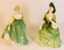 Two Peggy Davies Royal Doulton figures, Fair Lady