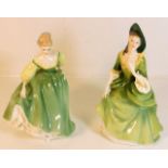 Two Peggy Davies Royal Doulton figures, Fair Lady