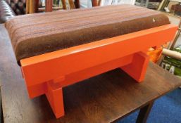 A Carole Vincent designed bench comprising painted