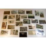 A quantity of mostly topographical postcards, appr