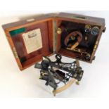 A Heath & Co. Crayford sextant certified by Kew Ob