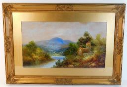 A gilt framed landscape oil by George Jennings 25.