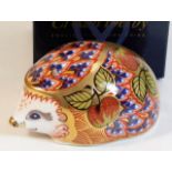 A Royal Crown Derby first quality boxed Hedgehog p