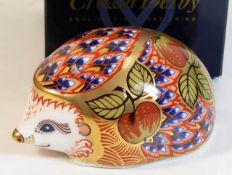 A Royal Crown Derby first quality boxed Hedgehog p