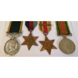 A WW2 Territorial award medal set won by Private W