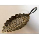 A Samuel Pemberton silver filigree work caddy spoo