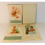 Three 1960's Aubrey Long Ltd. risque calendars