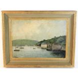 A framed William Turner oil on panel depicting Fow