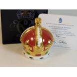 A Royal Crown Derby first quality boxed QEII Coron