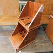 A mahogany drinks cabinet with brass fittings £50-