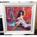 A framed limited edition print Henry Asencio 1/95